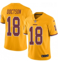 Mens Nike Washington Redskins 18 Josh Doctson Limited Gold Rush Vapor Untouchable NFL Jersey