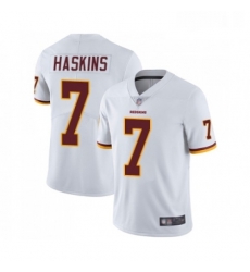 Mens Washington Redskins 7 Dwayne Haskins White Vapor Untouchable Limited Player Football Jersey