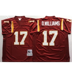 Mitchell And Ness Redskins #17 d williams Red Throwback Stitched NFL Jersey