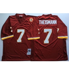 Mitchell And Ness Redskins #7 joe theismann Red Throwback Stitched NFL Jersey