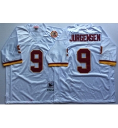 Mitchell And Ness Redskins #9 sonny jurgensen white Throwback Stitched NFL Jersey