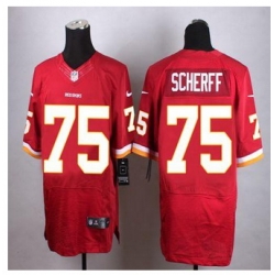 New Washington Redskins #75 Brandon Scherff Burgundy Red Team Color Men Stitched NFL Elite jersey
