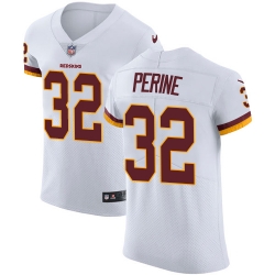 Nike Redskins #32 Samaje Perine White Mens Stitched NFL Vapor Untouchable Elite Jersey