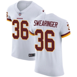 Nike Redskins #36 D J Swearinger White Mens Stitched NFL Vapor Untouchable Elite Jersey
