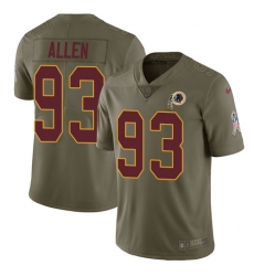 Nike Redskins #93 Jonathan Allen Olive Mens Stitched NFL Limited 2017 Salute to Service Jersey