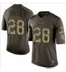 Nike Washington Redskins #28 Darrell Green Green Mens Stitched NFL Limited Salute to Service Jersey