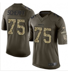 Nike Washington Redskins #75 Brandon Scherff Green Men 27s Stitched NFL Limited Salute to Service Jersey