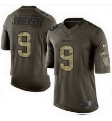 Nike Washington Redskins #9 Sonny Jurgensen Green Mens Stitched NFL Limited Salute to Service Jersey
