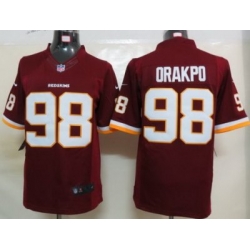 Nike Washington Redskins 98# Brian Orakpo Red Game LIMITED NFL Jerseys