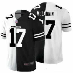 Washington Redskins 17 Terry McLaurin Men Black V White Peace Split Nike Vapor Untouchable Limited NFL Jersey