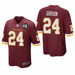 Washington Redskins 24 Antonio Gibson Men Nike Burgundy Bobby Mitchell Uniform Patch NFL Game Jersey