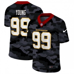 Washington Redskins 99 Chase Young Men Nike 2020 Black CAMO Vapor Untouchable Limited Stitched NFL Jersey