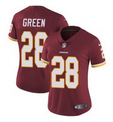 Nike Redskins #28 Darrell Green Burgundy Red Team Color Womens Stitched NFL Vapor Untouchable Limited Jersey