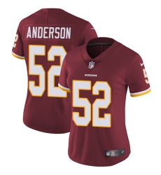 Nike Redskins #52 Ryan Anderson Burgundy Red Team Color Womens Stitched NFL Vapor Untouchable Limited Jersey