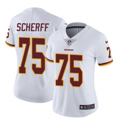 Nike Redskins #75 Brandon Scherff White Womens Stitched NFL Vapor Untouchable Limited Jersey