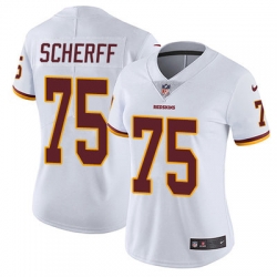 Nike Redskins #75 Brandon Scherff White Womens Stitched NFL Vapor Untouchable Limited Jersey