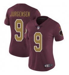 Nike Redskins #9 Sonny Jurgensen Burgundy Red Alternate Womens Stitched NFL Vapor Untouchable Limited Jersey