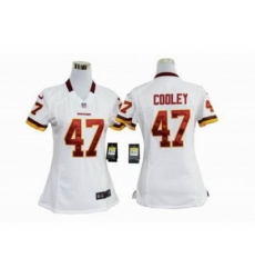 Nike Women NFL Washington Redskins #47 Chris Cooley White Jerseys