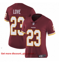 Redskins 23 Bryce Love Burgundy Red Team Color Women Stitched Football Vapor Untouchable Limited Jersey