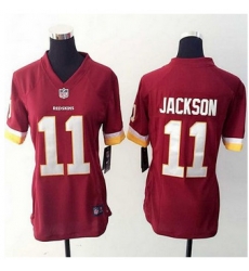 Women NEW Washington Redskins #11 DeSean Jackson Burgundy Red Team Color Stitched NFL Elite Jersey