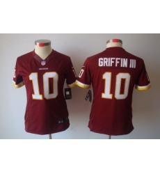Women Nike Washington Redskins #10 Griffin III Red Color[NIKE LIMITED Jersey]