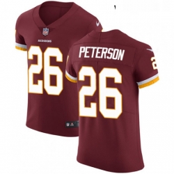 Womens Nike Washington Redskins 26 Adrian Peterson Burgundy Red Gold Number Alternate 80TH Anniversary Vapor Untouchable Limited Player NFL Jersey