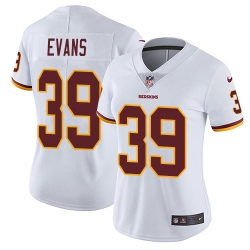 Womens Nike Washington Redskins #39 Josh Evans White NFL Jersey