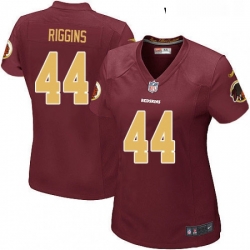 Womens Nike Washington Redskins 44 John Riggins Game Burgundy RedGold Number Alternate 80TH Anniversary NFL Jersey