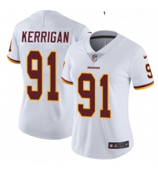 Womens Nike Washington Redskins 91 Ryan Kerrigan White Vapor Untouchable Limited Player NFL Jersey