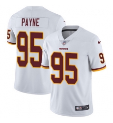 Nike Redskins #95 Da Ron Payne White Youth Stitched NFL Vapor Untouchable Limited Jersey