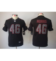 Nike Youth Washington Redskins #46 Alfred Morris Black Jerseys[Impact Limited]