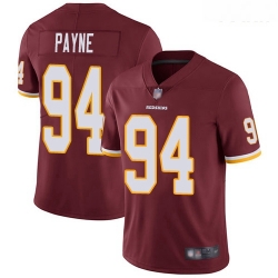 Redskins #94 Da 27Ron Payne Burgundy Red Team Color Youth Stitched Football Vapor Untouchable Limited Jersey