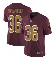 Youth Nike Redskins #36 D J Swearinger Burgundy Red Alternate Stitched NFL Vapor Untouchable Limited Jersey