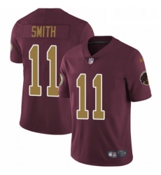 Youth Nike Washington Redskins 11 Alex Smith Burgundy RedGold Number Alternate 80TH Anniversary Vapor Untouchable Limited Player NFL Jersey