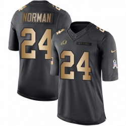 Youth Nike Washington Redskins 24 Josh Norman Limited BlackGold Salute to Service NFL Jersey