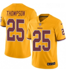 Youth Nike Washington Redskins 25 Chris Thompson Limited Gold Rush Vapor Untouchable NFL Jersey