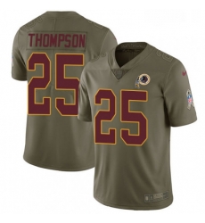 Youth Nike Washington Redskins 25 Chris Thompson Limited Olive 2017 Salute to Service NFL Jersey