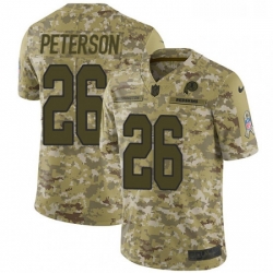 Youth Nike Washington Redskins 26 Adrian Peterson Limited Camo 2018 Salute to Service NFL Jersey