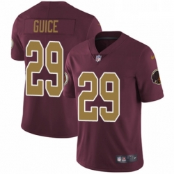 Youth Nike Washington Redskins 29 Derrius Guice Burgundy RedGold Number Alternate 80TH Anniversary Vapor Untouchable Limited Player NFL Jersey