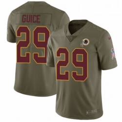 Youth Nike Washington Redskins 29 Derrius Guice Limited Olive 2017 Salute to Service NFL Jersey