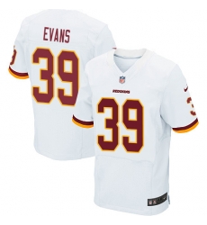 Youth Nike Washington Redskins #39 Josh Evans Elite White NFL Jersey