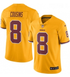 Youth Nike Washington Redskins 8 Kirk Cousins Limited Gold Rush Vapor Untouchable NFL Jersey