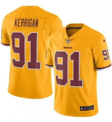 Youth Nike Washington Redskins 91 Ryan Kerrigan Limited Gold Rush Vapor Untouchable NFL Jersey