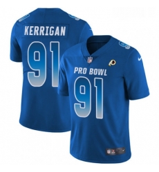 Youth Nike Washington Redskins 91 Ryan Kerrigan Limited Royal Blue 2018 Pro Bowl NFL Jersey