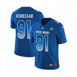 Youth Nike Washington Redskins 91 Ryan Kerrigan Limited Royal Blue NFC 2019 Pro Bowl NFL Jersey