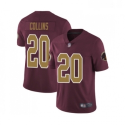 Youth Washington Redskins 20 Landon Collins Burgundy Red Gold Number Alternate 80TH Anniversary Vapor Untouchable Limited Player Football Jersey