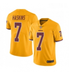 Youth Washington Redskins 7 Dwayne Haskins Limited Gold Rush Vapor Untouchable Football Jersey