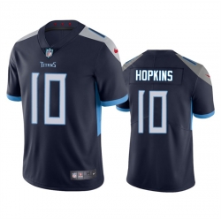 Men Tennessee Titans 10 DeAndre Hopkins Navy Vapor Untouchable Stitched Jersey