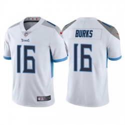 Men Tennessee Titans 16 Treylon Burks White Vapor Untouchable Stitched jersey