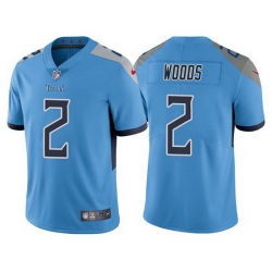Men Tennessee Titans 2 Robert Woods Blue Vapor Untouchable Stitched jersey